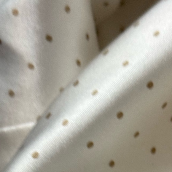 Cremieux Ivory Blazer Satin Lined Gold Pearl Button 3/4 Sleeve Structured Jacket - Picture 10 of 13